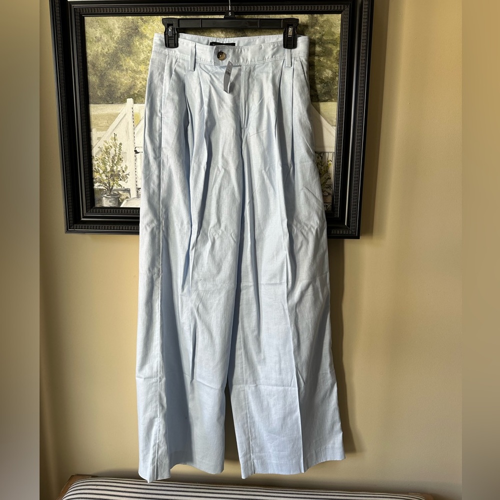 Banana Republic Factory Women’s Wide Leg Linen Blend Pants